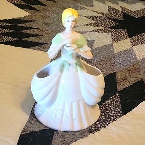 Vintage Victorian lady utensil holder